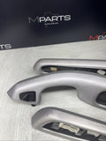 01-06 BMW E46 M3 Convertible Interior Armrests Trim Set Brushed Aluminum *Notes*