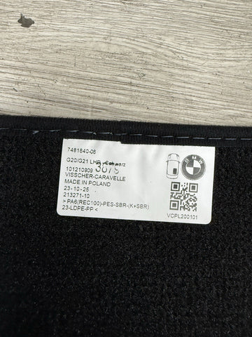 19-22 BMW G20 G80 330 M3 OEM Factory Floor Mats Set 7481640-06