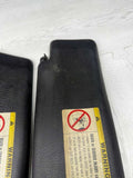 96-99 BMW E36 M3 CONVERTIBLE SET FRONT SUN VISORS BLACK OEM