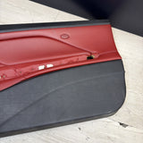 01-06 BMW E46 M3 FRONT RIGHT PASSENGER SIDE DOOR PANEL CARD IMOLA RED OEM