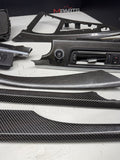 15-19 OEM BMW F12 LCI M6 Center Console Dash Vent Carbon FiberInterior Trim Set