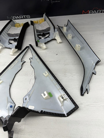 BMW F82 F32 M4 15-20 Coupe ABC Pillars Panels Roof Trim BLACK OEM