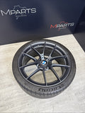 OEM BMW 15-20 F80 F82 F83 M3 M4 CS Wheel Rim 20x10 Rear Orbit Grey + Michelin 4S