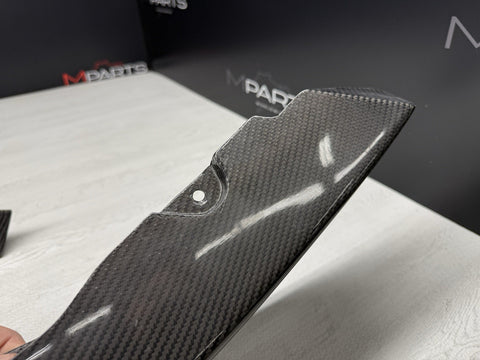 BMW 21-26 G80 G82 G83 M3 M4 Front Bumper Lower Molding Splitters Carbon Fiber