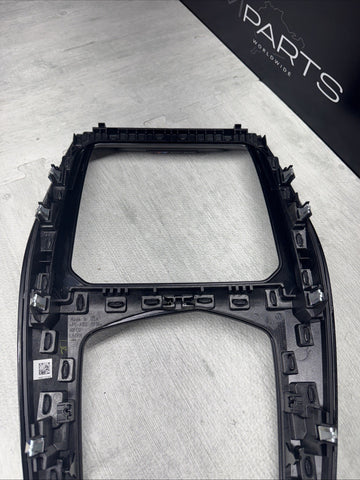 BMW F97 X3M 21-26 Competition Front Center Console Black Trim Panel OEM
