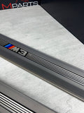 96-99 BMW E36 M3 Coupe Door Sills Trims Pair Dove Grey OEM