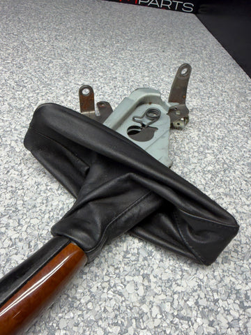 99-03 BMW E39 M5 Emergency Hand Brake Lever Boot Handle Wood Nappa OEM