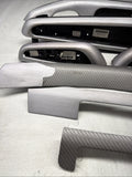 01-06 BMW E46 M3 Convertible Interior Armrests Trim Set Brushed Aluminum *Notes*