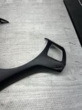 08-13 BMW E90 E92 E93 M3 Lower Steering Wheel Trim Cover Plate Black