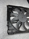 15-20 OEM BMW F80 F82 F83 M3 M4 Electric Radiator Cooling Fan w/Shroud *Crack