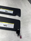 BMW 21-26 G82 M4 Coupe Front Sun Visors Pair Black 8097333 8097334
