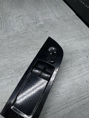 E92 BMW 328i 335i M3 COUPE MASTER WINDOW SWITCH POWER FOLDING CARBON WRAP