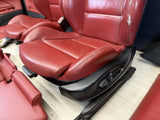 01-06 BMW E46 M3 Coupe Interior Front & Rear Seats Complete Imola Red