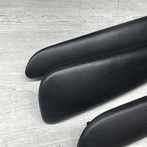 01-06 BMW OEM E46 M3 Coupe Trim Armrest Pads Set Black 8238622 *Notes*