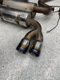 MEGAN EXHAUST AXLE BACK QUAD BLUE TI BURNT TIP 08-13 BMW E92 E93 M3