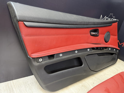 07-13 BMW E93 335 Convertible Original Coral Red Interior Seats Complete