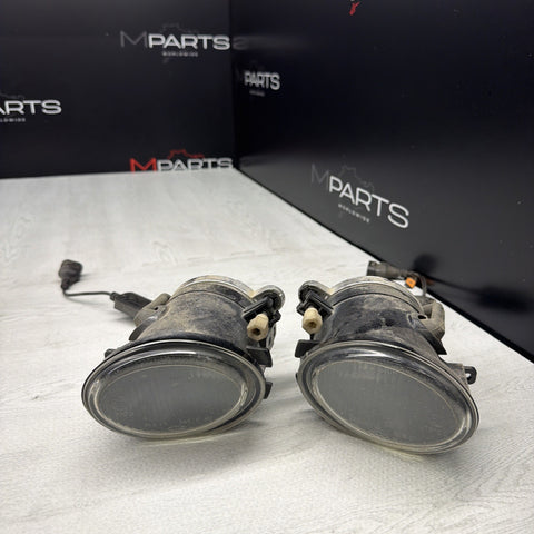 01-06 BMW E46 M3 Front Left Right Passenger Driver Bumper Fog Lights Clear OEM