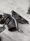 OEM BMW F80 F82 F83 F87 M2 M3 M4 S55 Engine Turbos Turbocharger Set Complete 34k
