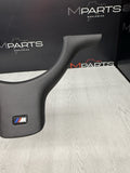 01-06 BMW E46 M3 Lower Steering Wheel Trim Cover Plate Leather