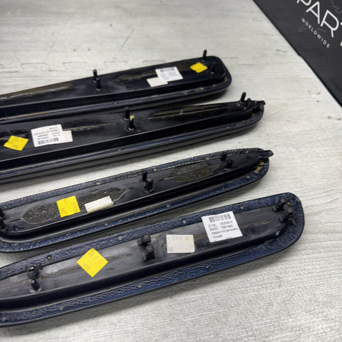 01-06 BMW OEM E46 M3 Coupe Trim Armrest Pads Set Black 8238622 *Notes*