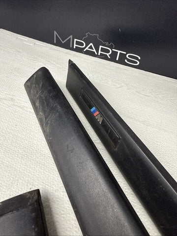 BMW E36 M3 Sedan 1992-1998 Black Door Mouldings Trims Set OEM