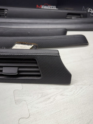 08-13 BMW E92 E93 M3 Interior Trim Set Carbon Leather OEM *Notes*