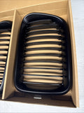NEW BMW 97-99 E36 M3 Front Kidney Grilles Matte Black Set
