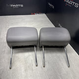 2001-2006 BMW E46 M3 Convertible Grey Rear Headrests Head Rests Pair OEM