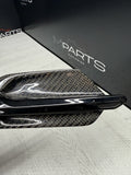 2019-2021 BMW F87 M2 Competition Left Fender Grille Trim Insert Carbon Fiber
