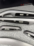 01-06 BMW E46 M3 Convertible Interior Armrests Trim Set Brushed Aluminum *Notes*