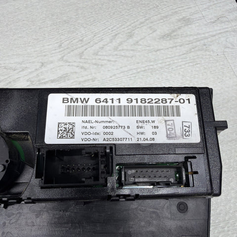 06-13 BMW E92 E90 E93 AC Heater Climate Control Temperature OEM 9182287