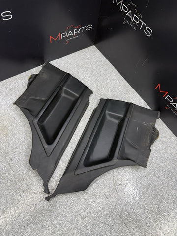 BMW OEM E36 M3 95-99 Coupe Rear Black Leather Door Cards Panels