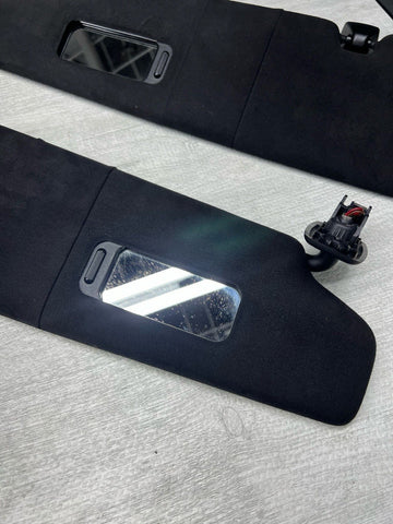 Alcantara Sun Visors Shades Mirrors Pair 51168079801 BMW F92 M8 Coupe