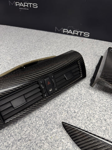 06-07 OEM BMW E63 E64 M6 Front Rear Door Dash Center Console Carbon Trim *Notes*