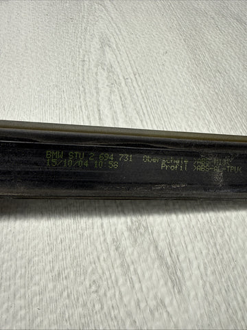 01-06 BMW E46 M3 3-Series Rear Left Quarter Moulding 2694731 Jet Black