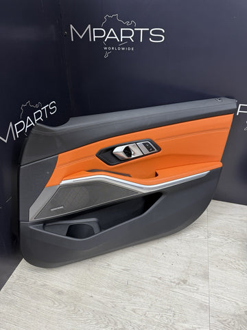 BMW 21-26 G80 M3 Front Right Kyalami Orange Leather Door Panel