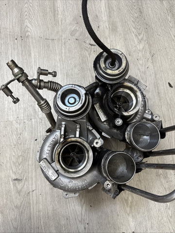 13-15 OEM BMW F10 F13 M5 M6 S63 PWG Garrett Turbo Turbos Turbocharger Set