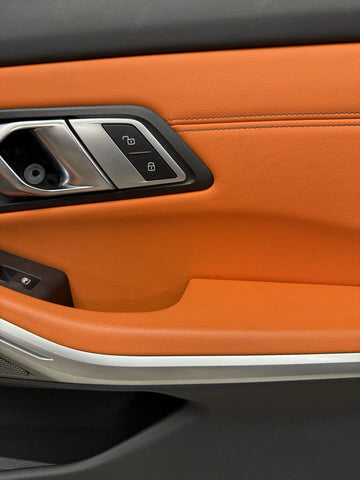 BMW 21-26 G80 M3 Front Right Kyalami Orange Leather Door Panel