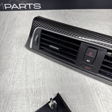 15-20 OEM BMW F80 M3 F82 M4 Carbon Fiber Interior Trim Console Vent *Notes*