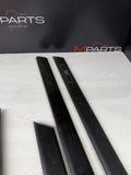 BMW E36 M3 Sedan 1992-1998 Black Door Mouldings Trims Set OEM