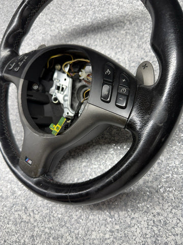 BMW Steering Wheel 01-06 E46 M3 Stock SMG 32342282020 Complete