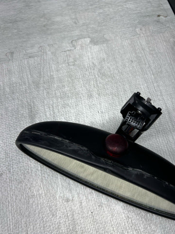 01-06 BMW E46 M3 Rearview Rear View Oval Mirror *Damaged*
