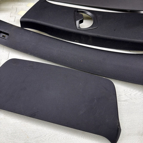 BMW E90 M3 08-11 SEDAN ABC BLACK PILLAR INTERIOR TRIM PANEL SET OEM