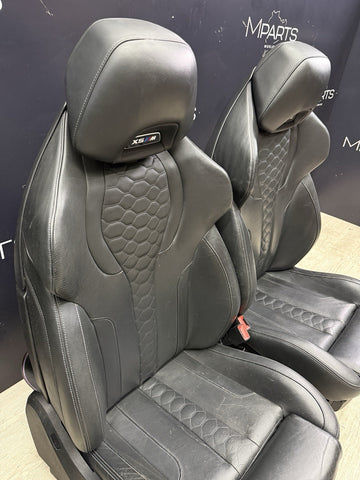 BMW 19-26 F95 X5M Front Seats Leather Heated Black