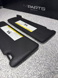 BMW 15-20 F80 F82 M3 M4 Front Sun Shade Visor Visors Set Black OEM