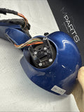 01-06 BMW E46 M3 Left Driver Side View Mirror Topaz Blue *Broken