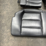 94-99 BMW E36 M3 Coupe Rear Back Rest Seats Vaders Black Leather Bench