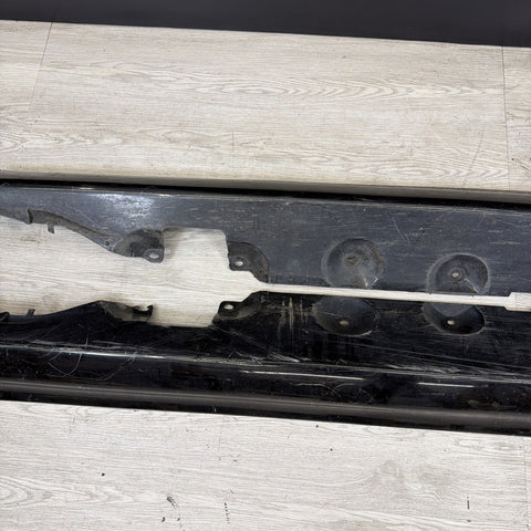 01-06 BMW E46 M3 Rocker Panel Side Skirts OEM Jet Black *Notes*