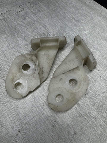 01-06 BMW E46 M3 S54 FRONT BUMPER COVERS LEFT RIGHT BRACKETS GUARDS OEM