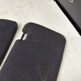 BMW E46 M3 01-06 Coupe Set Left Right Sun Visor Shade Black Pair OEM *Notes*